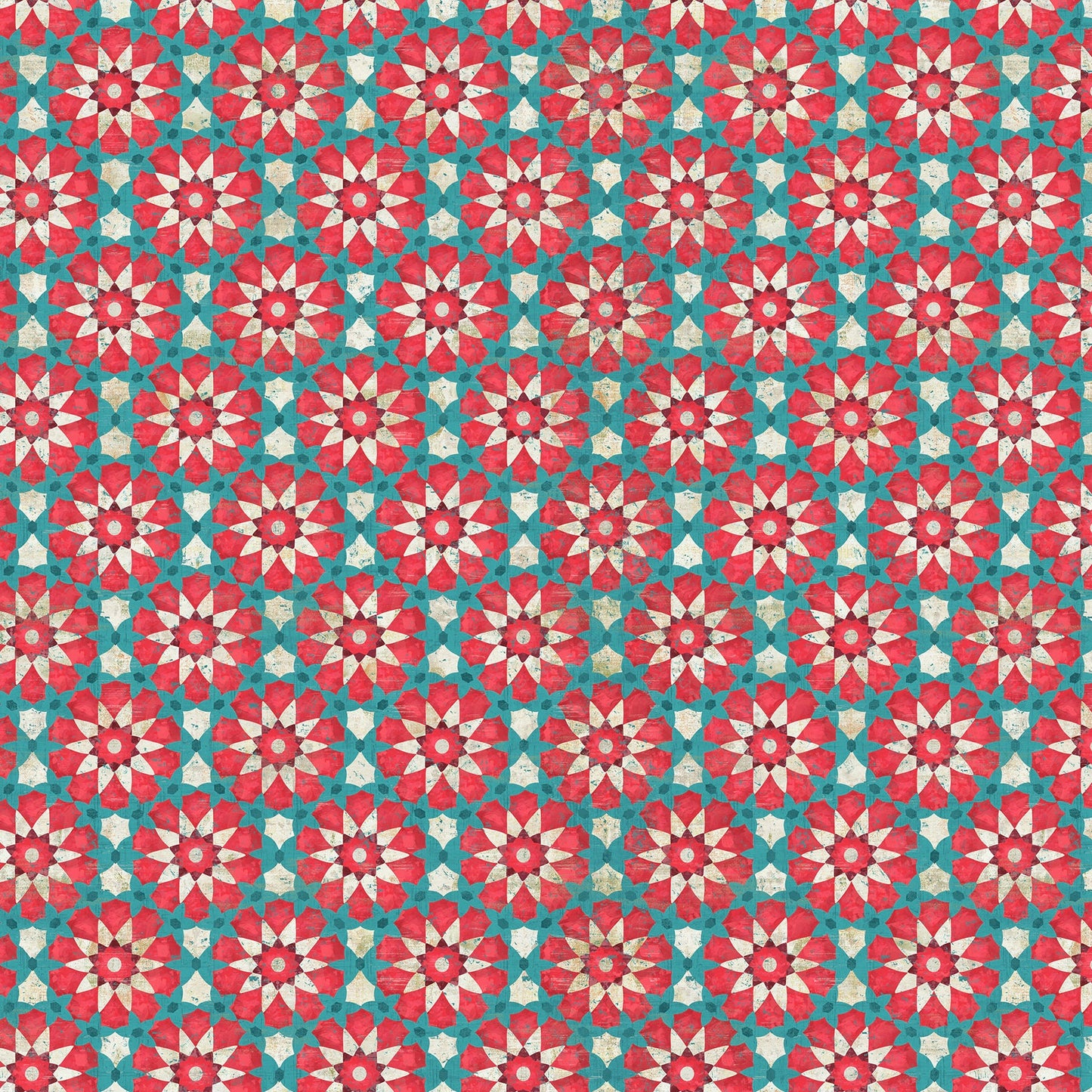 Boho Bliss - Large Medallion Red