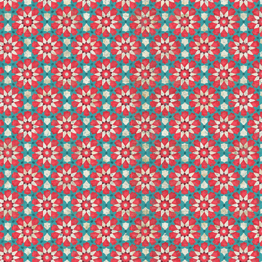 Boho Bliss - Large Medallion Red
