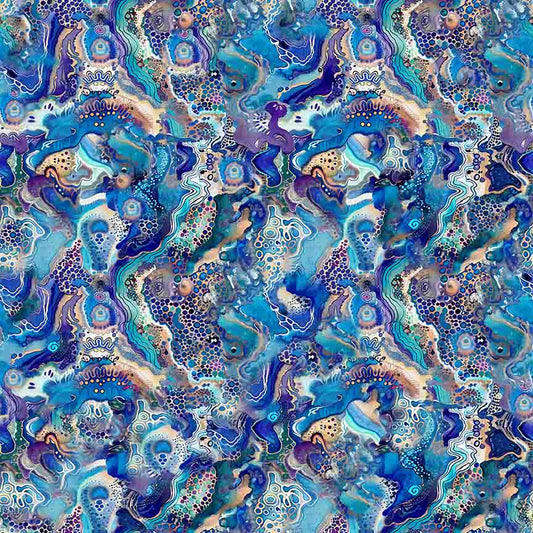 Wild Wood - Abstract Blue