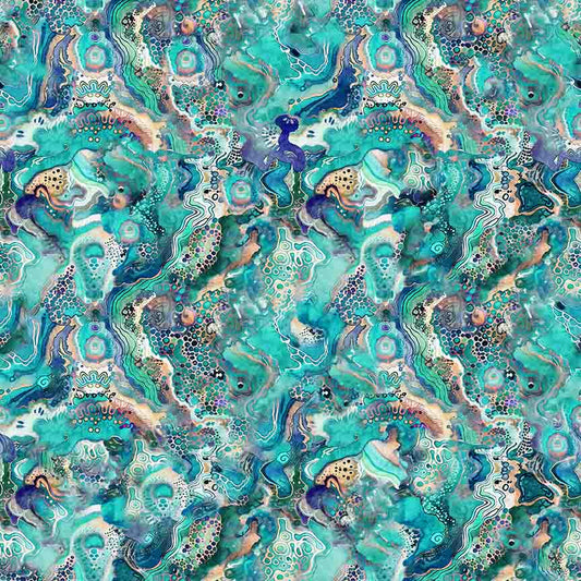 Wild Wood - Abstract Turquoise