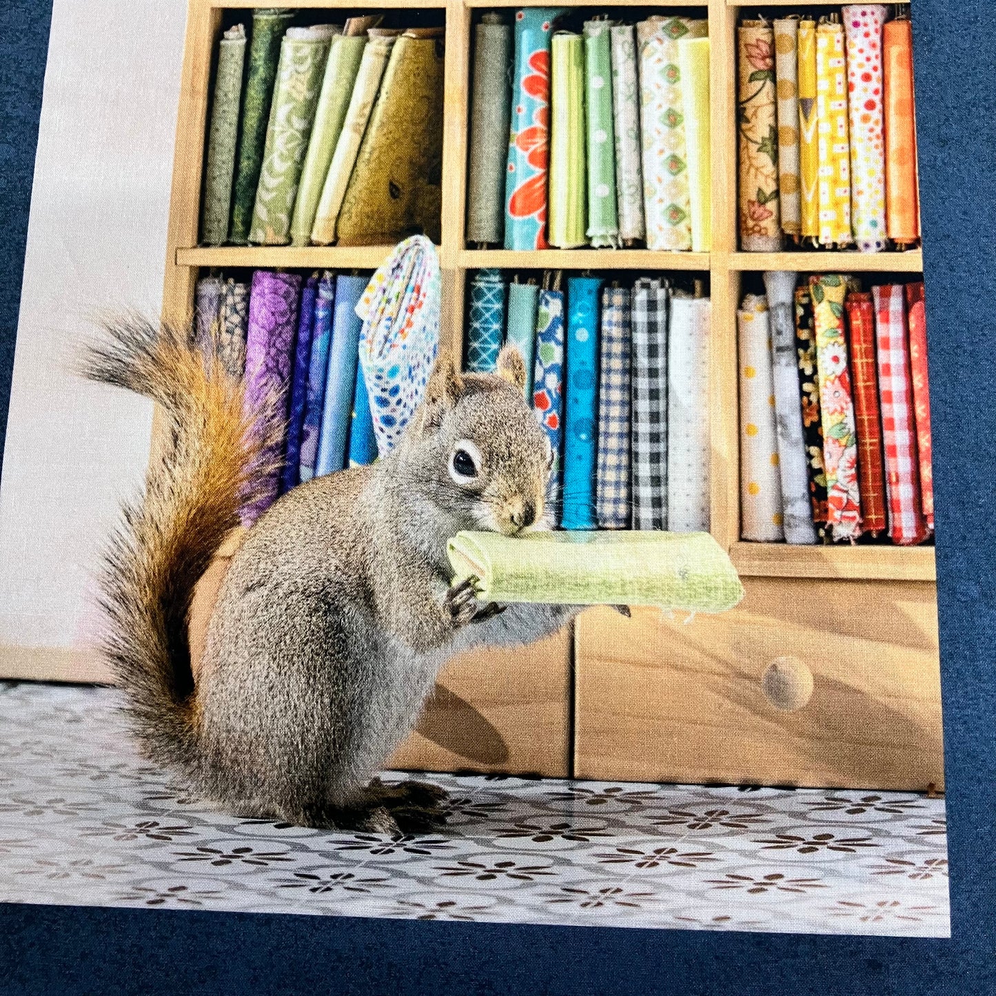 The Secret Life of Squirrels IV - Cotton Panel