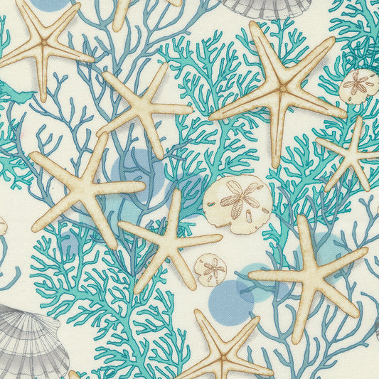 Serena Shores - Seaweed and Starfish - Cloud