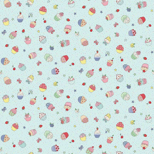 Afternoon Tea - Cupcake - Blue