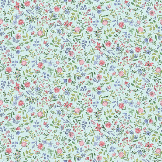 Afternoon Tea - Flowers - Blue