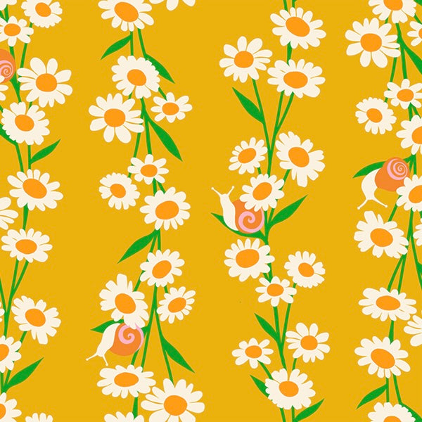 Carousel - Daisy Chain - Goldenrod – Little Patchwork Cottage