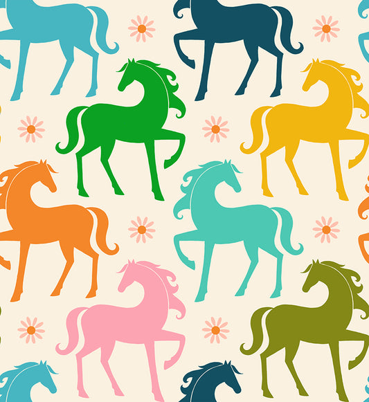 Carousel - Fancy Horse - Natural
