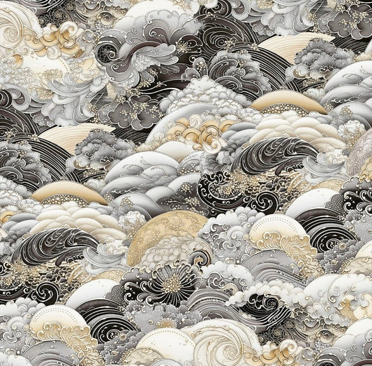 Nami 108" Backing Fabric - Black