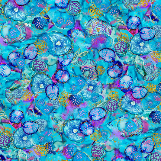 Painted Sea - Blue and Purple