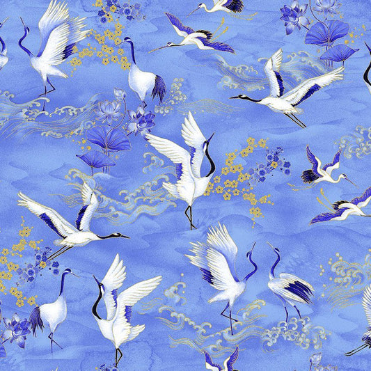 Moonlight - Asian Crane - Metallic