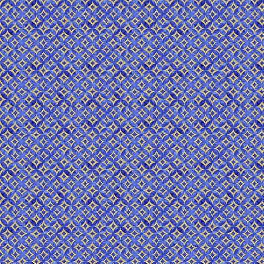 Moonlight - Asian Blue Geo - Metallic