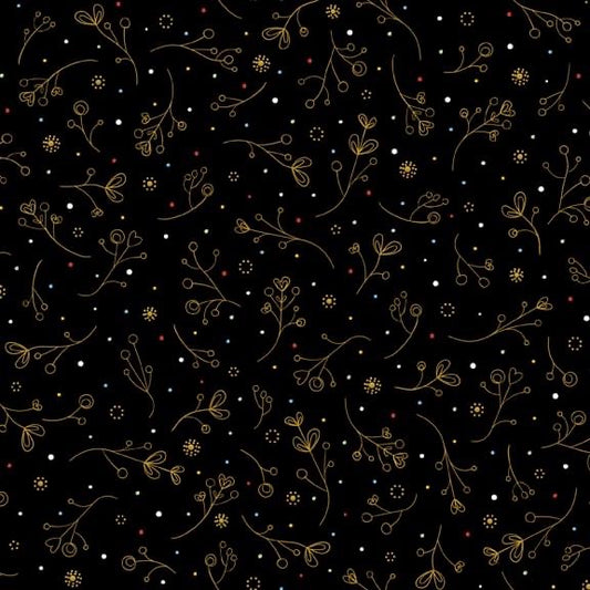 Dandelion Wishes - Sprig - Black