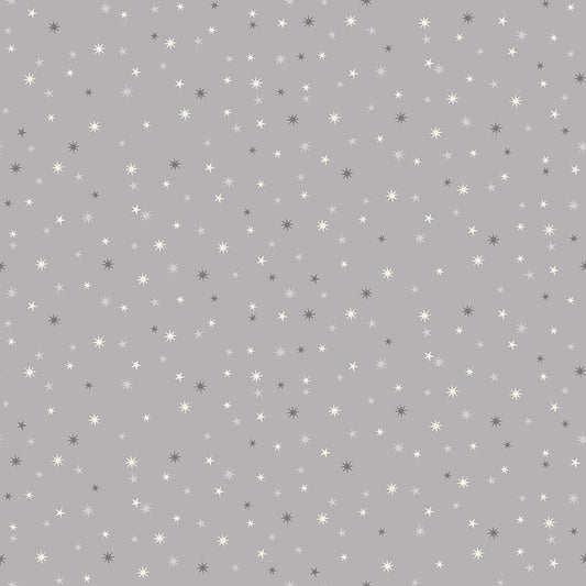 Scandi Christmas 2022 - Stars Grey on Grey