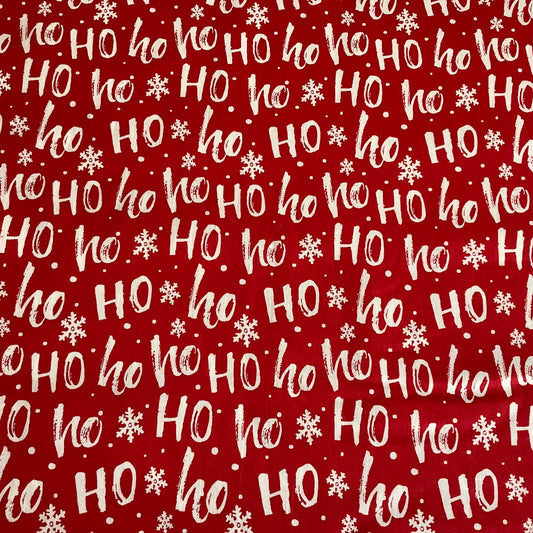 REMNANT 128 cm - Ho Ho Ho - Jolly Christmas