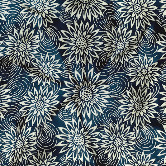 Midnight Dahlias Batik